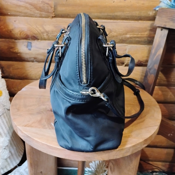 Kate Spade Reversible Striped Cross Body Leather Trim Hand Shoulder Bag reg $399 - Picture 3 of 12